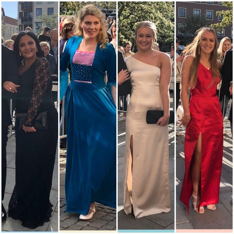 Specialsydd klänning till studentbalen i Alingsås 2019